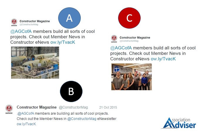 Constructor Magazine Tweet Comparison Before