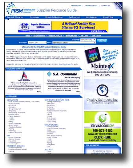 PRSM Supplier Resource Guide screenshot