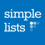 Simple Lists, an AMS app in the Naylor Marketplace