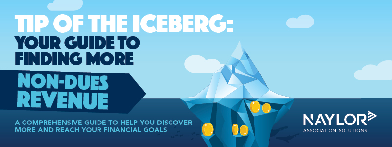 Promo for the Tip of the Iceberg Your Guide to More Non-dues Revenue eBook
