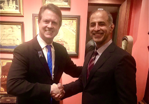 Rep. Roger Marshall, MD, R-KS-1, and Dr. Aseem R. Shukla (Mar 2020)