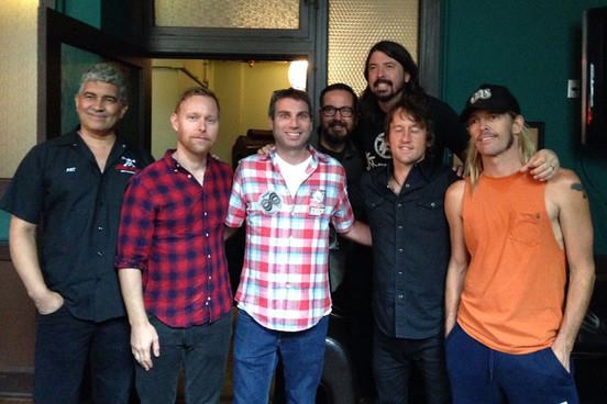 Andrew Goldin with Foo Fighters