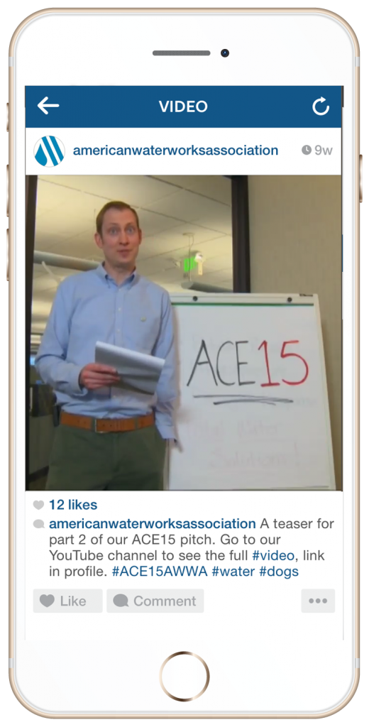 American Water Works Association's Instagram Video Pitch