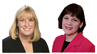 Carrie McIntyre, Boxwood Career Solutions, and Jennifer Baker, CAE, ASAE