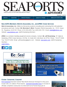 AAPA Seaports Advisory Newsletter October 2015