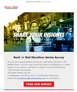 Rock n Roll Survey Email