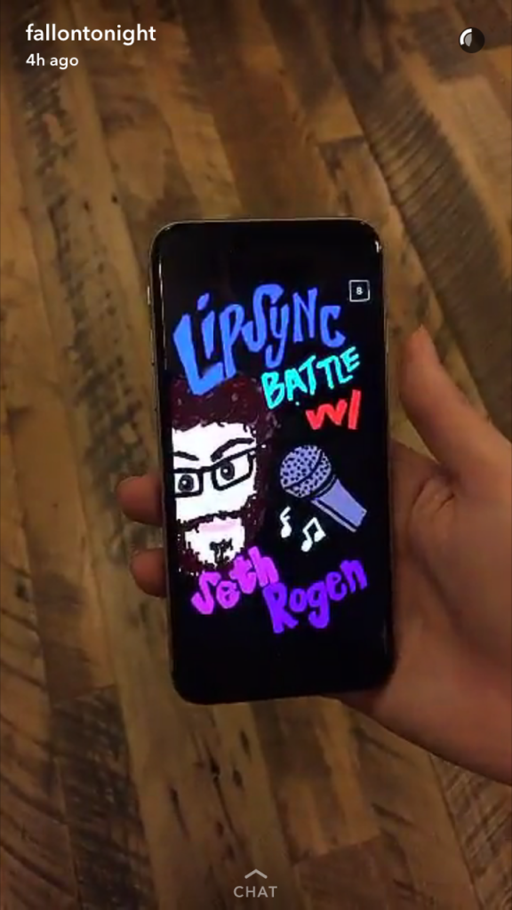 The Tonight Show uses Snapchat to announce the broadcast's guests each night.