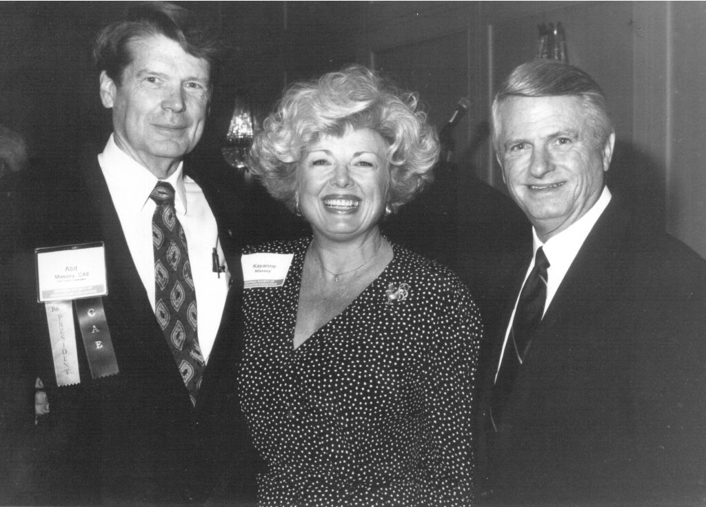 Abit and Kayanne Massey, and Zell Miller enjoying a past GSAE event.