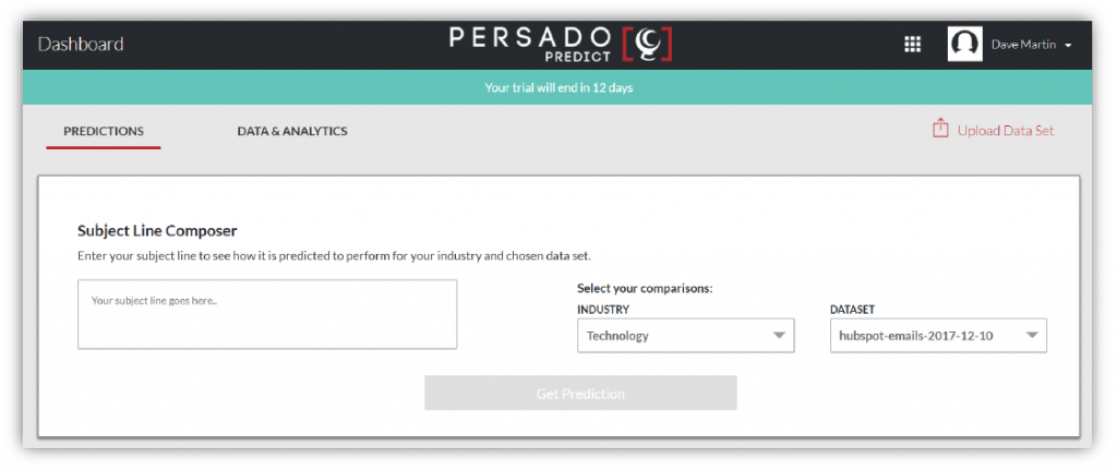 Persado Email Subject Line Testing