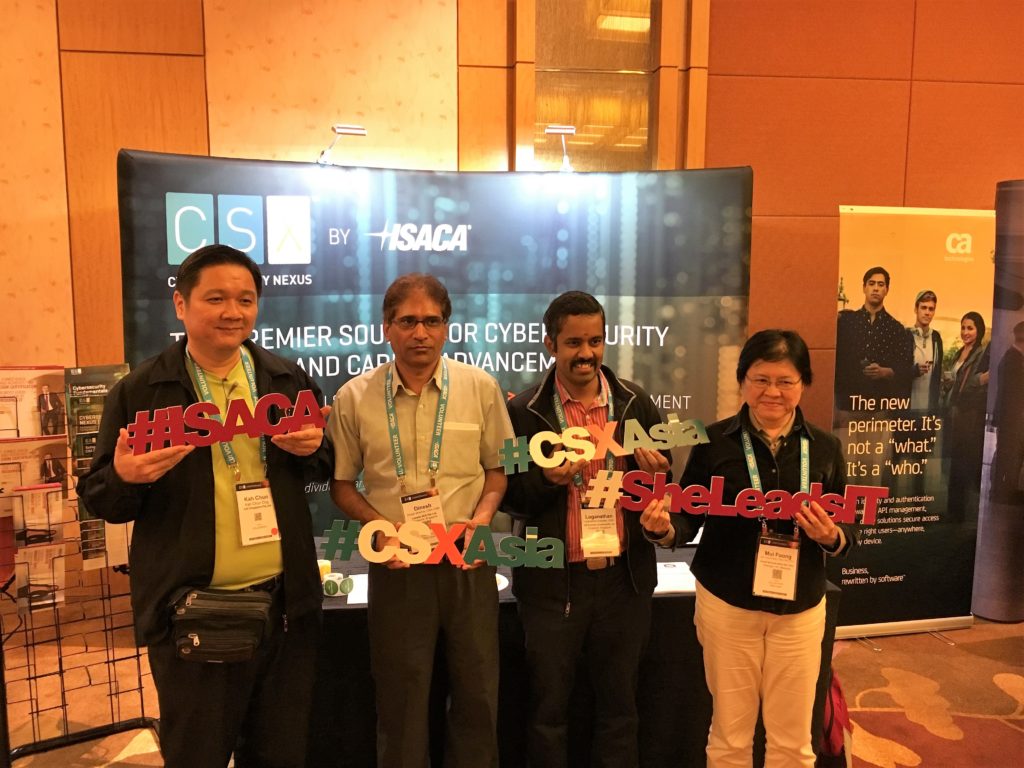 Volunteers at ISACA's CSX AP event in Singapore in 2016.