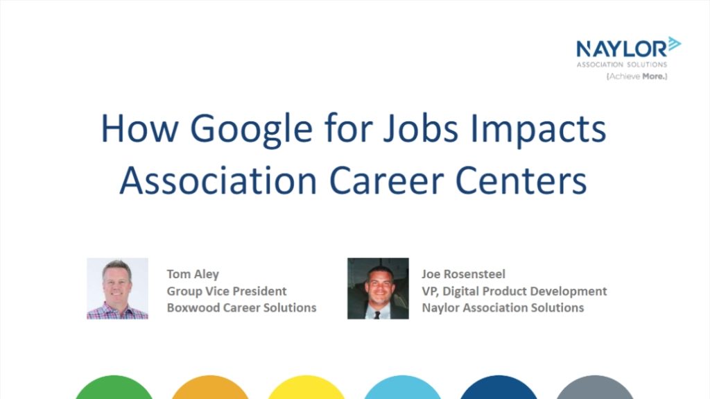 How Google for Jobs Impacts Association Career Centers