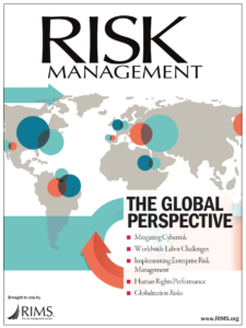 RIMS Risk Management Magazine cover Global Perspective