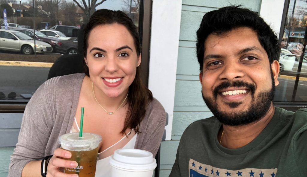 ACR employees like Christina Berry, economic policy analyst, and Sujith Nair, application development manager, enjoy learning more about each other’s work as part of ACR Coffee Chats.