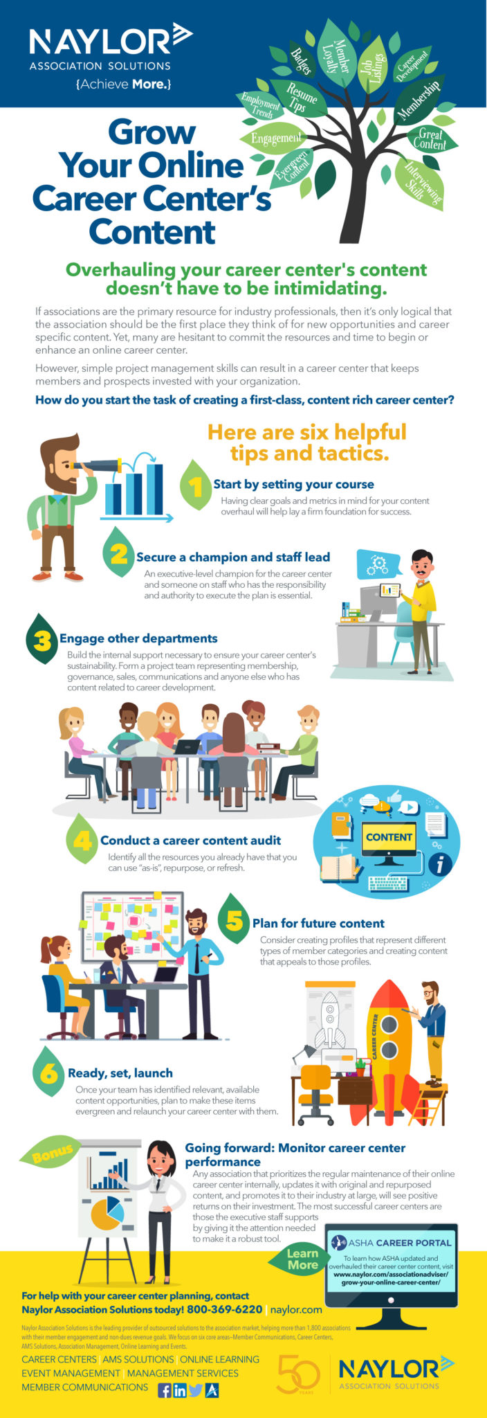 Grow Your Career Center Infographic