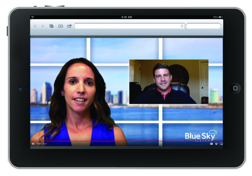Blue Sky eLearn Microcredentialing Video on iPad