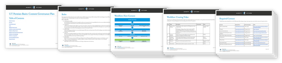 UT Content Governance Plan