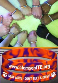 Arms showing off wristbands in a circle