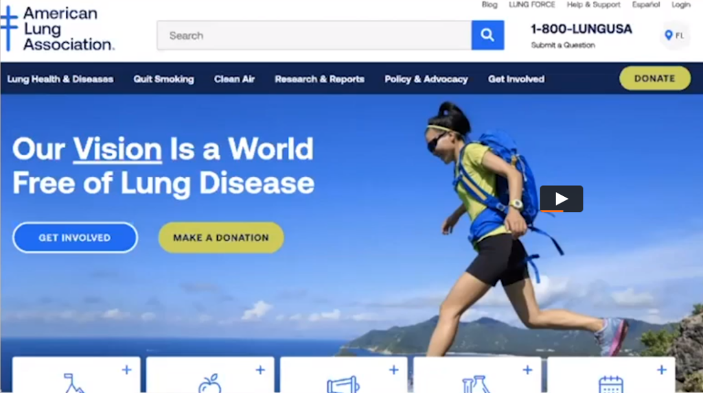 American Lung Assoc UX