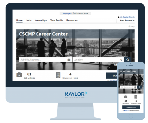Naylor Association Job Boards on Desktop and Mobile Phone