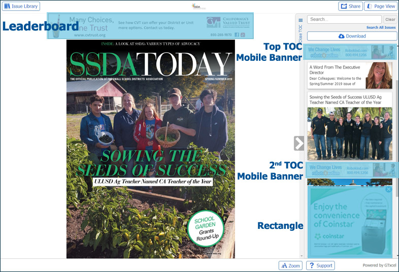 GTxcel Digital Edition Advertising Example
