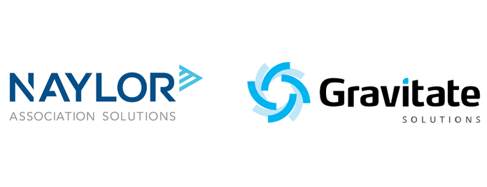 Naylor logo next to Gravitate logo