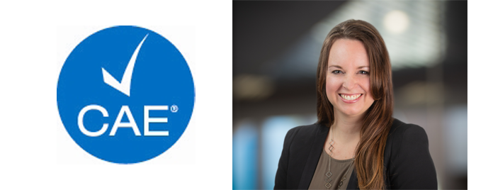 Sarah Sain achieves CAE designation